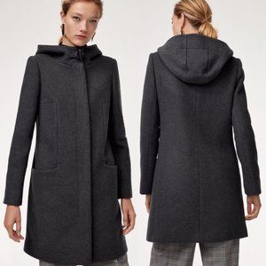 XXS Aritzia Babaton Pearce Wool Hooded Coat with Toggle